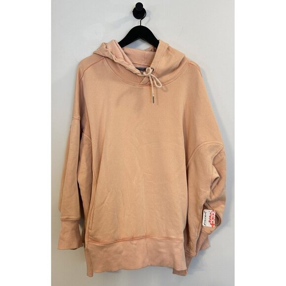 FREE PEOPLE Movement Sprint To The Finish Hoodie in Hot Coral Size X-Small NWT - Picture 4 of 14